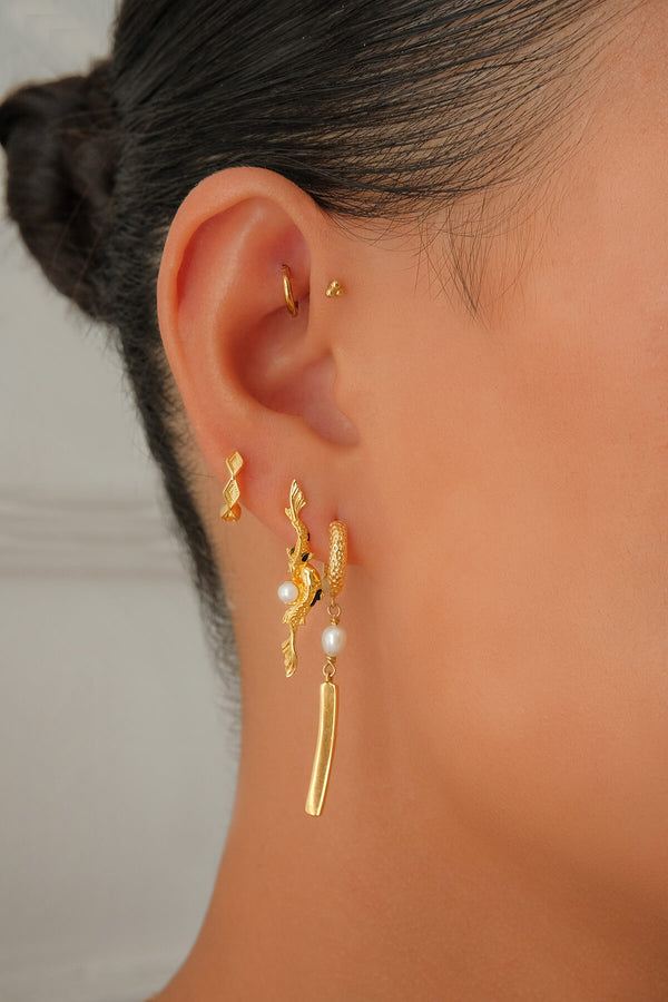 Koi Earring - Gold