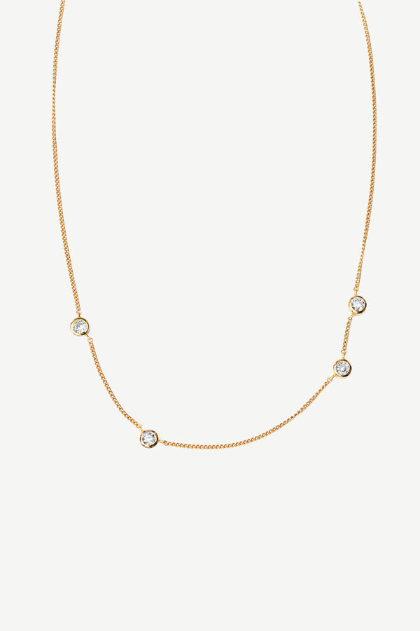 Dew Drops Amazon Necklace - Gold