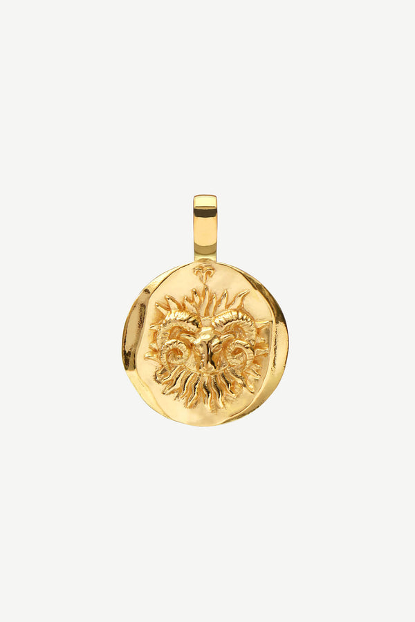 Zodiac Charm Aries - Gold