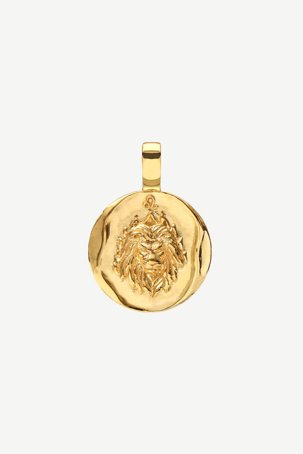 Zodiac Charm Lion - Gold