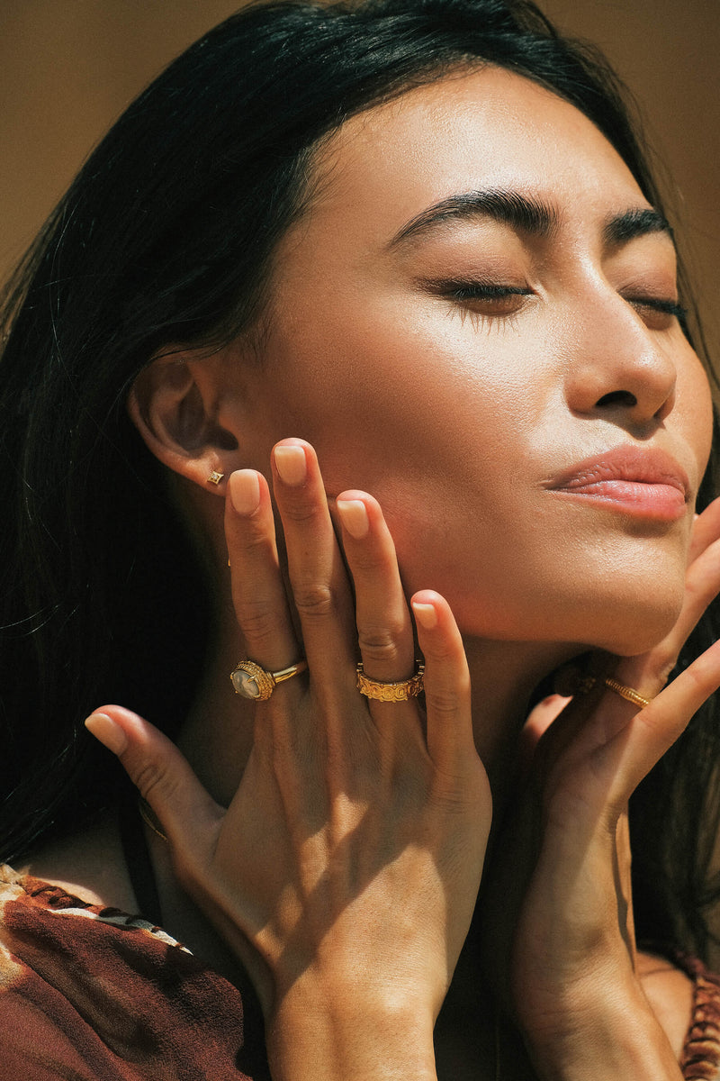 Vintage Pearl Ring - Goud