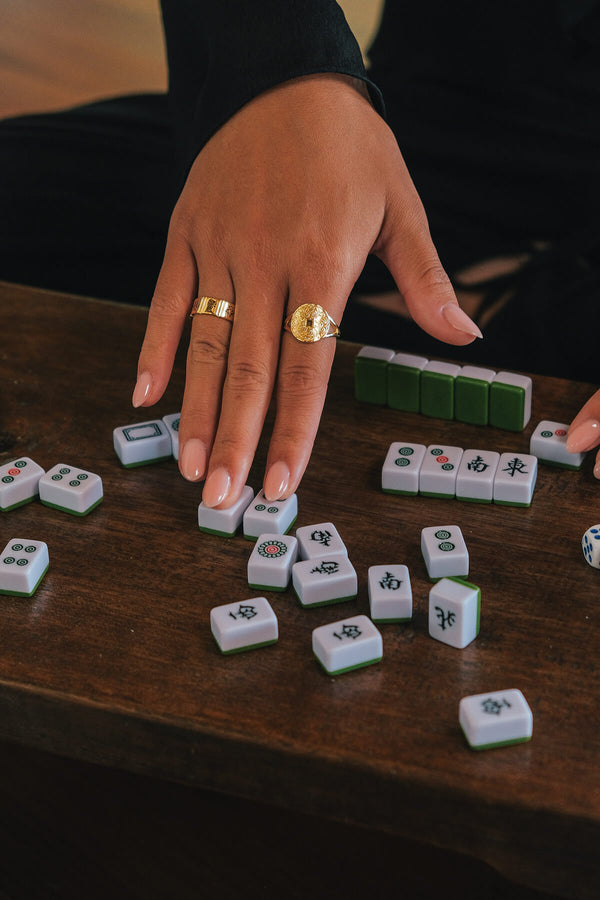 Mahjong Ring - Zilver