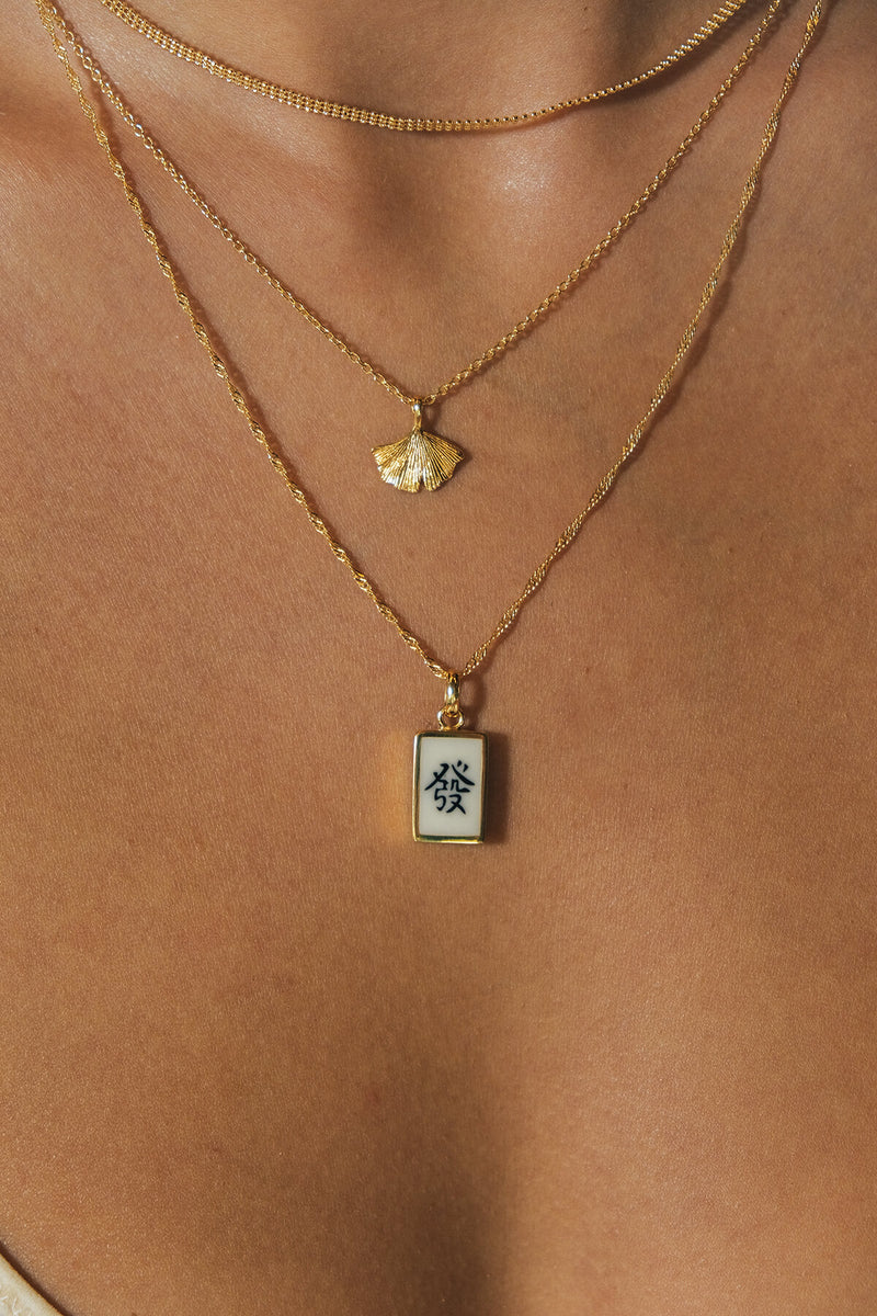 Mahjong Charm - Gold