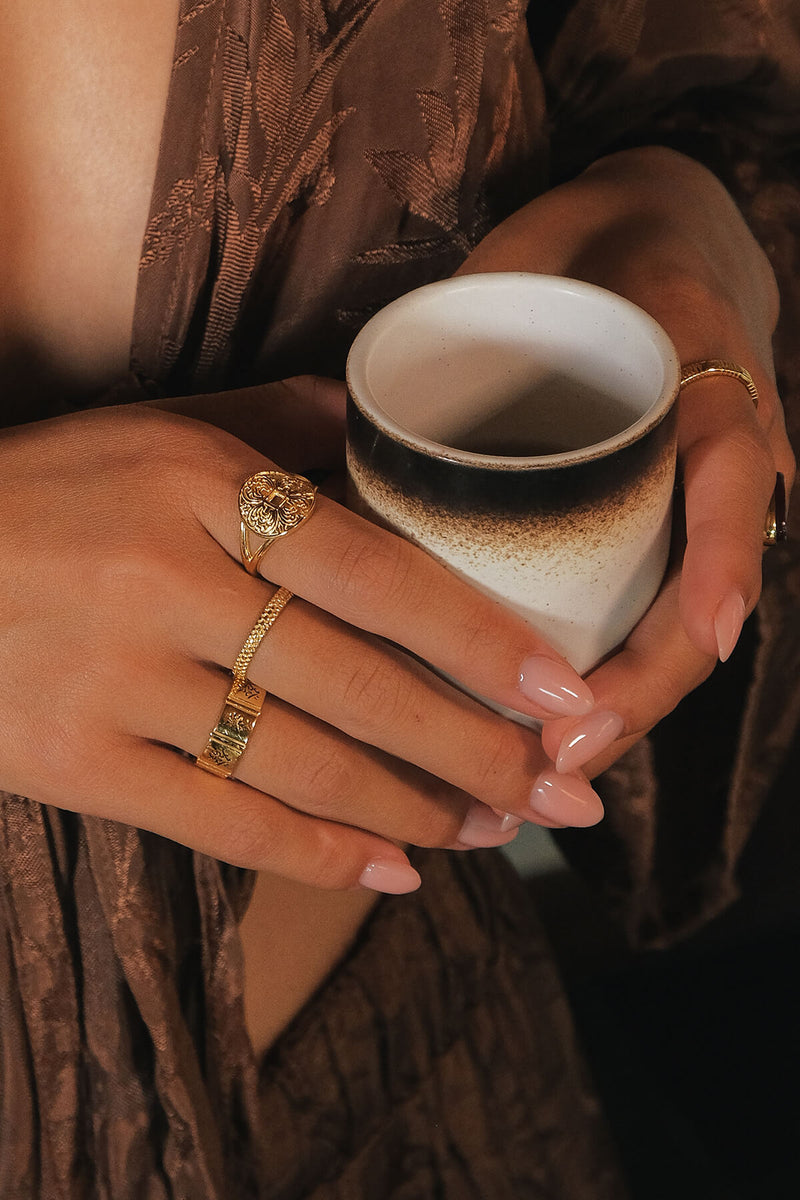 Ancient Coin Ring - Goud