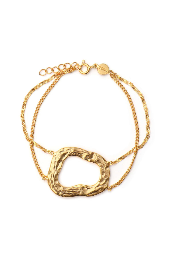 Circle Double Armband - Goud