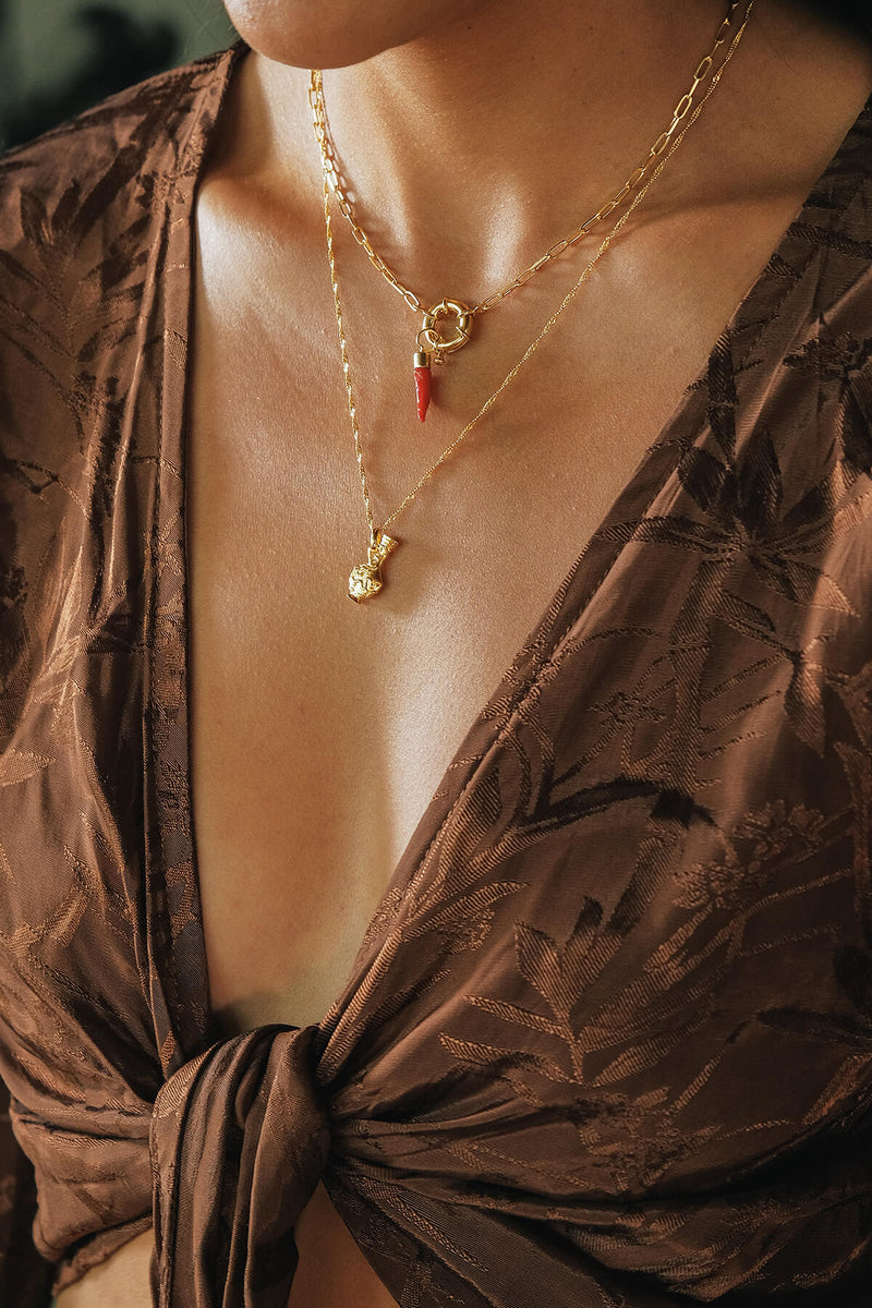 Padlock Necklace - Gold