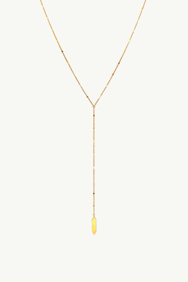Lariat Necklace - Gold
