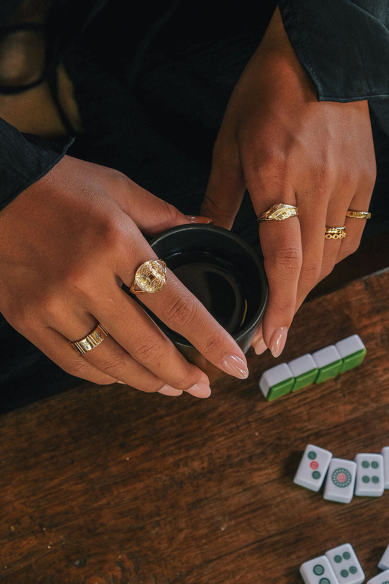 Mahjong Ring - Silver