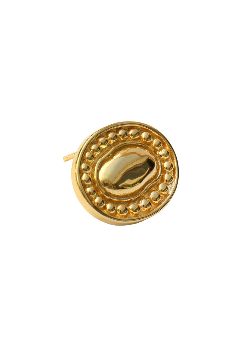 Couture Oversized Stud Oorbel - Goud