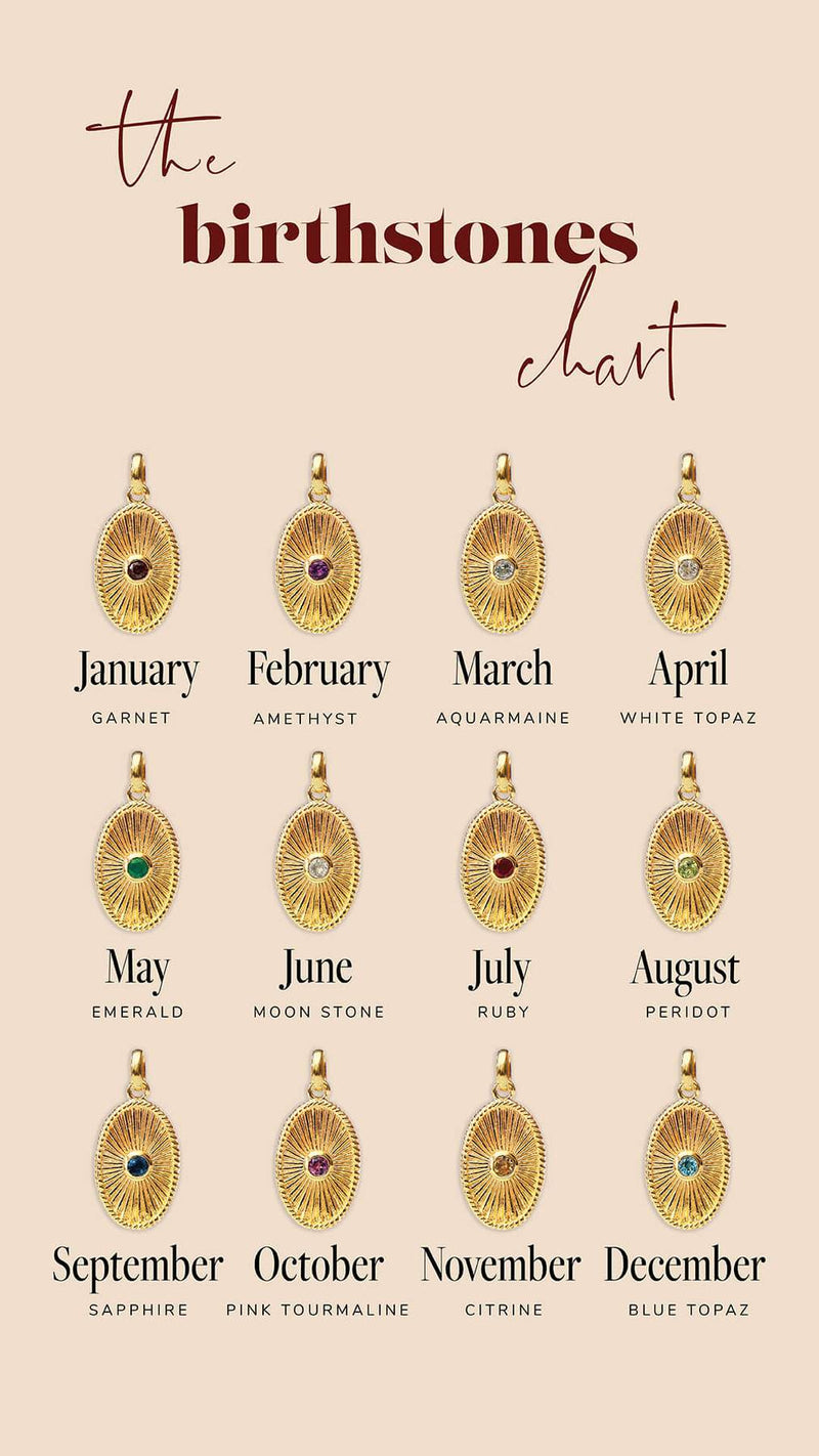 Birthstone Oorbel - July Ruby