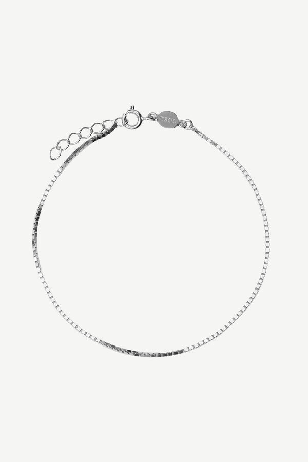 Box Chain Armband - Zilver