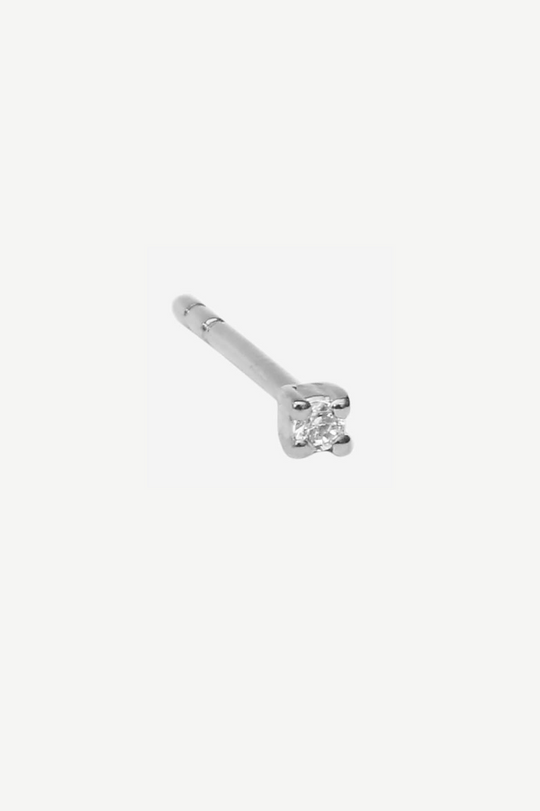 Classic Zircon Stud Oorbel - Zilver