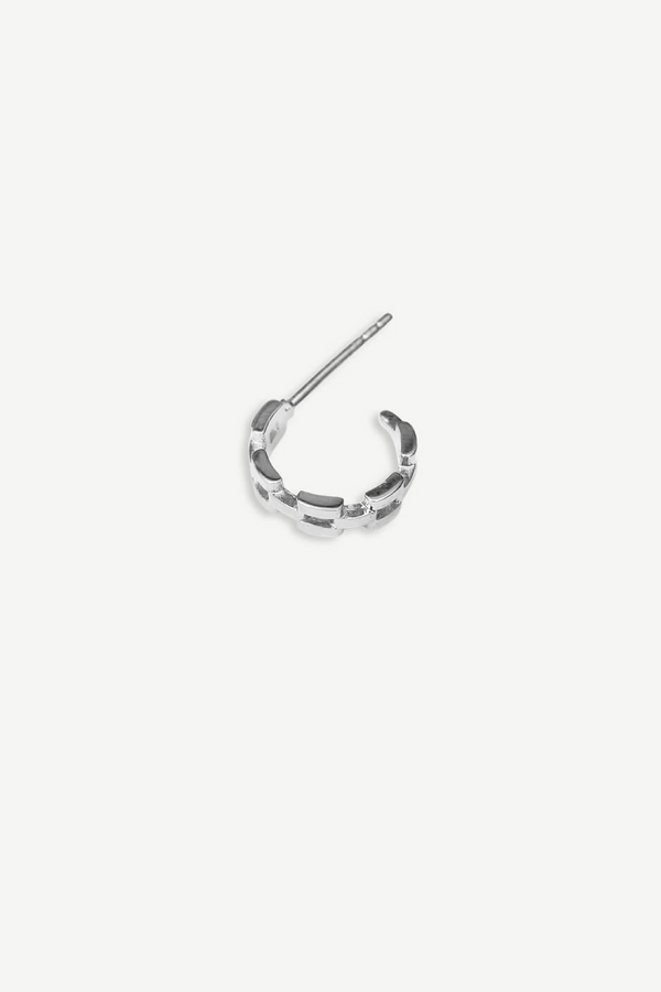 Connected Hoop Earring - Silver