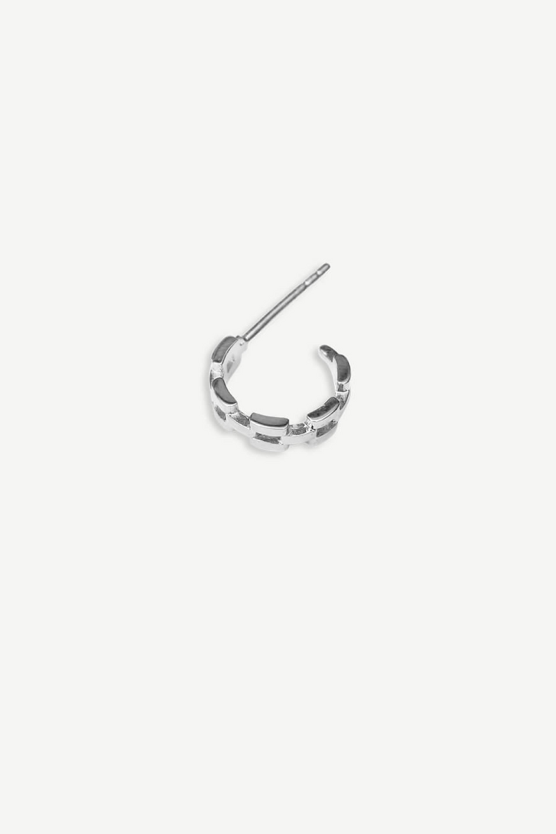 Connected Hoop Earring - Silver