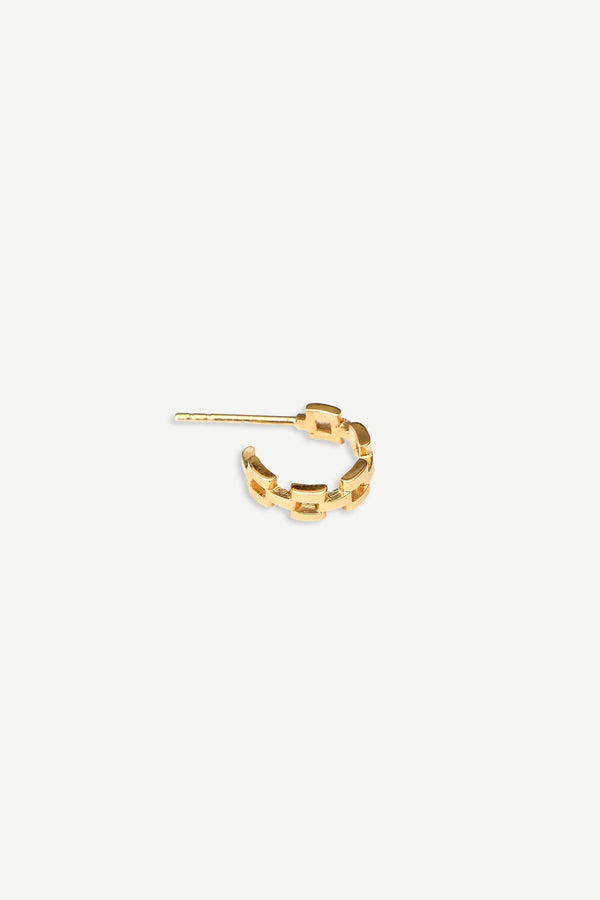 Connected Hoops Earrings - Gold