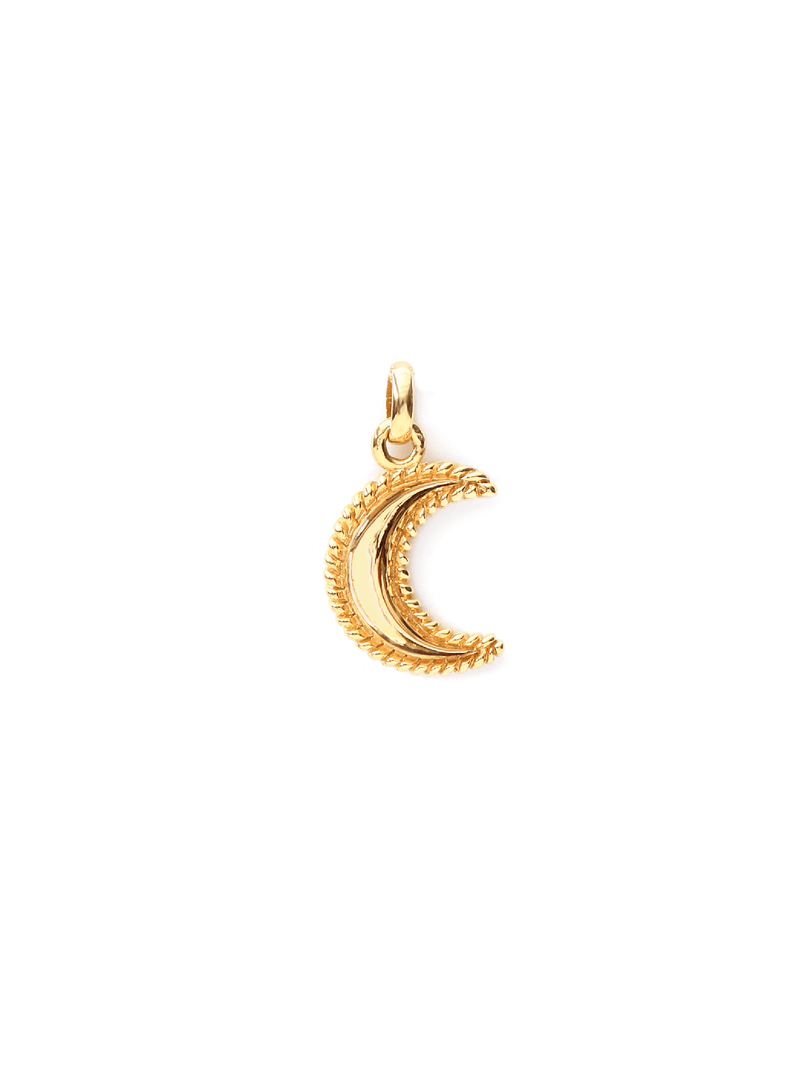 Crescent Moon Pendant - Gold