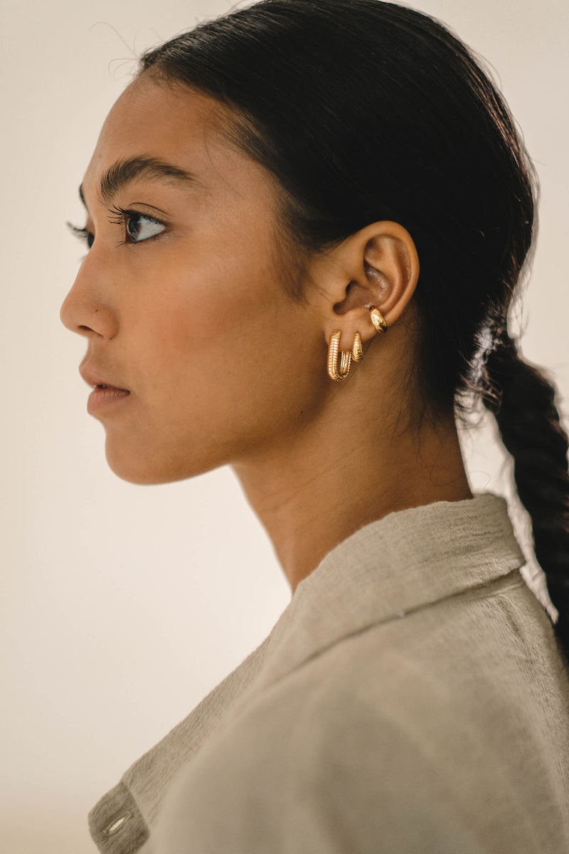 Classic Dome Ear Cuff - Goud