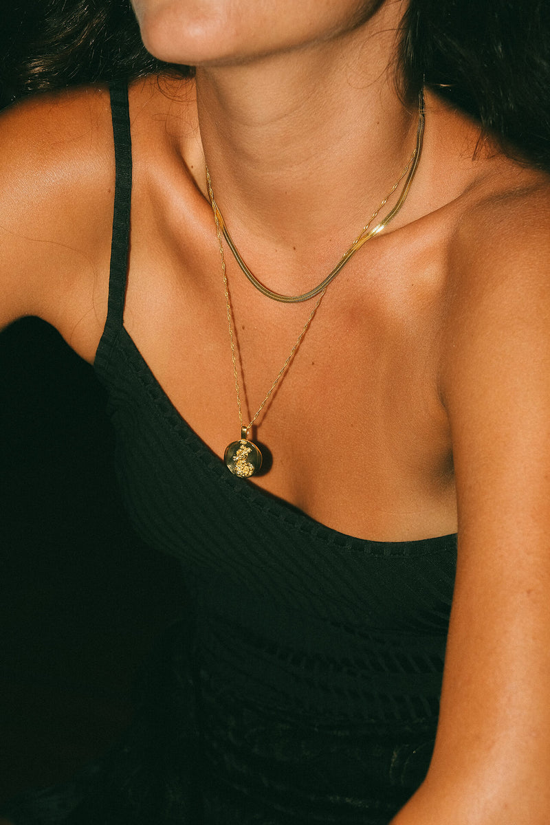 Zodiac Charm Aquarius - Gold