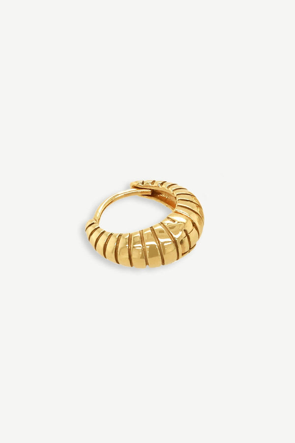 Dome Hoop Earring 1 piece - Gold