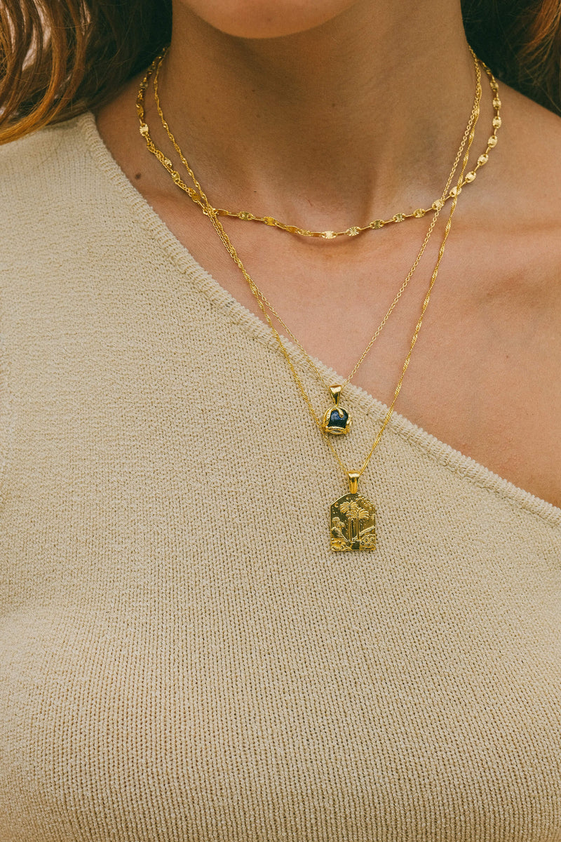 Fan Chain Ketting - Zilver