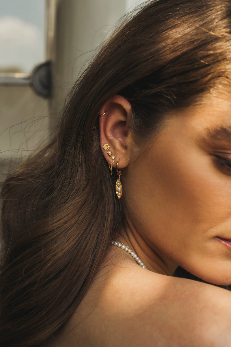 Poppy Stud Earring - Silver
