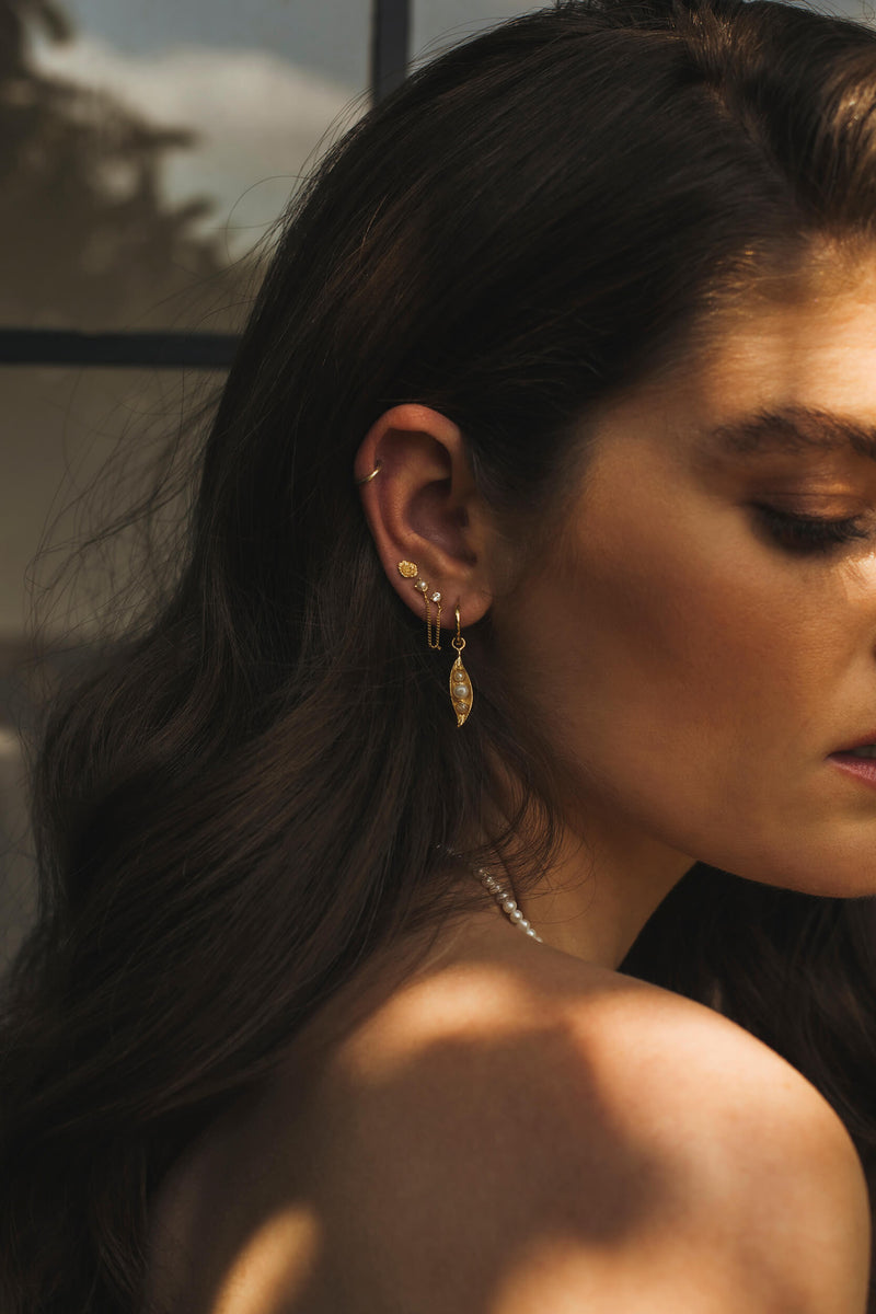 Poppy Stud Earring - Silver