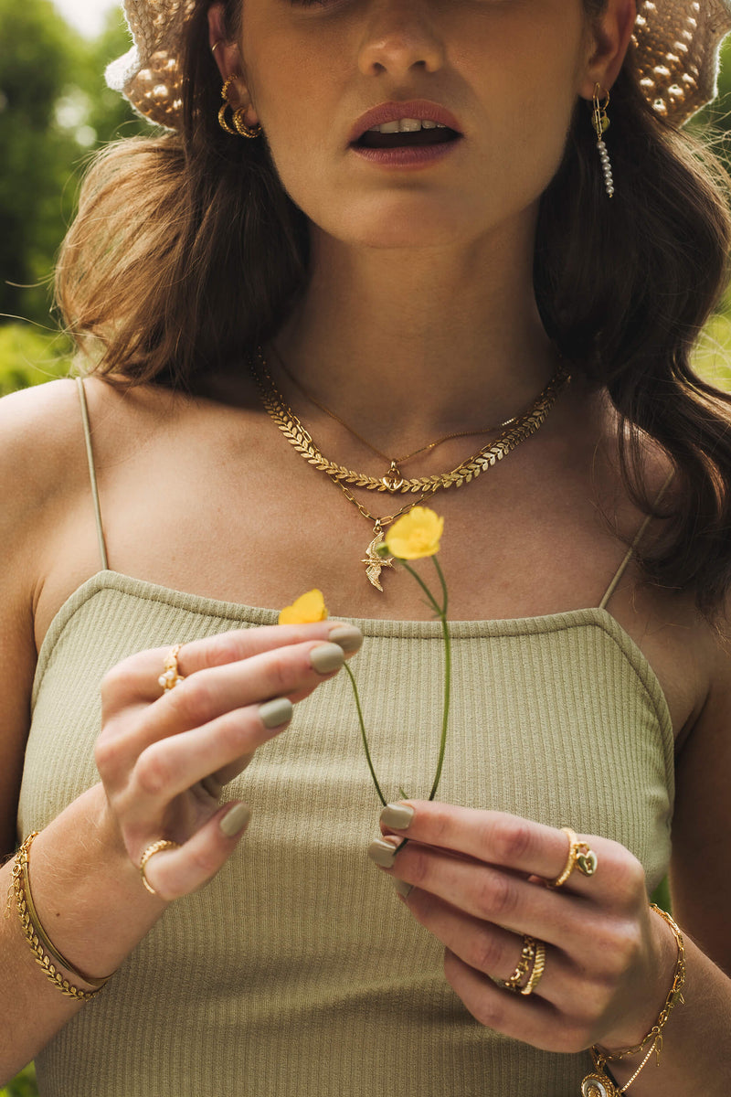Twig Ketting - Goud