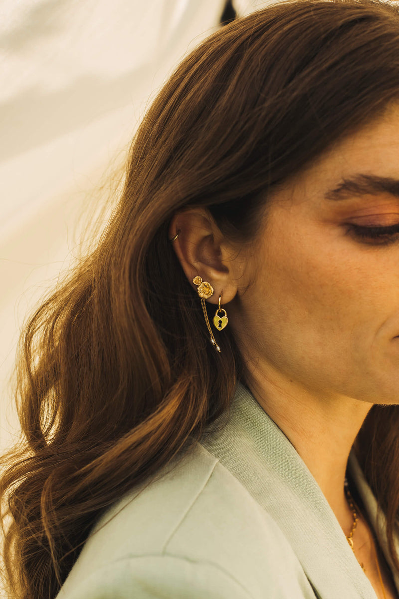 Poppy Stud Earring - Gold