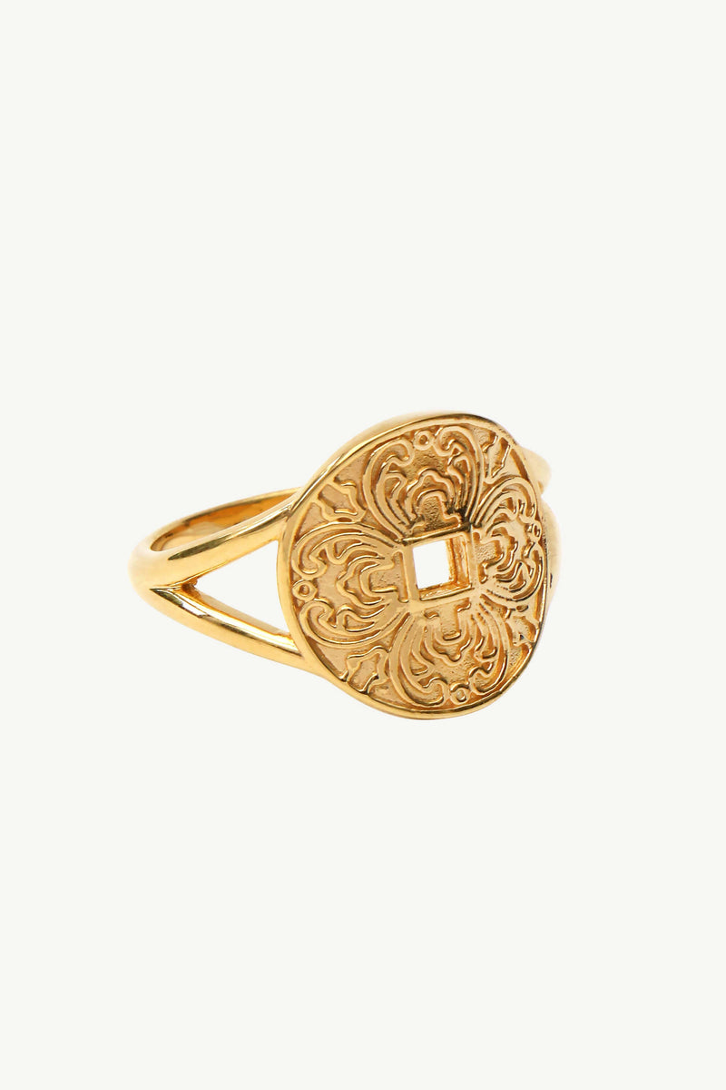 Ancient Coin Ring - Goud