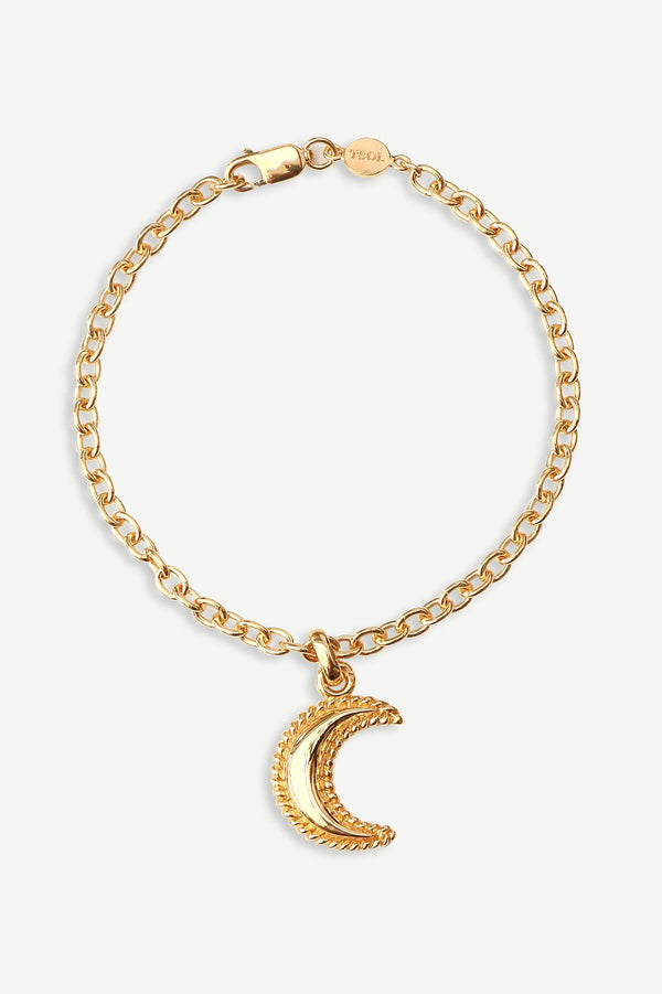 Crescent Moon Bracelet - Gold