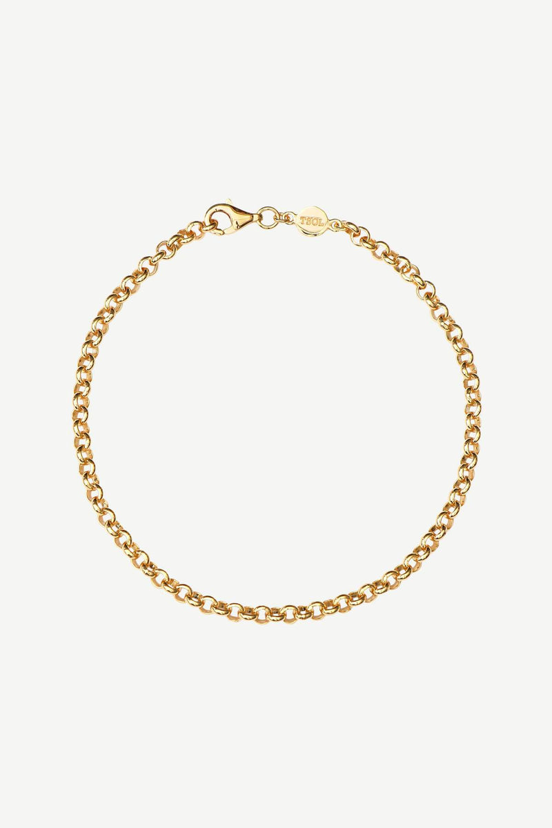 Chunky Round Chain Armband - Goud