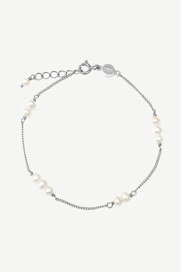 Organic Pearl Bracelet - Silver