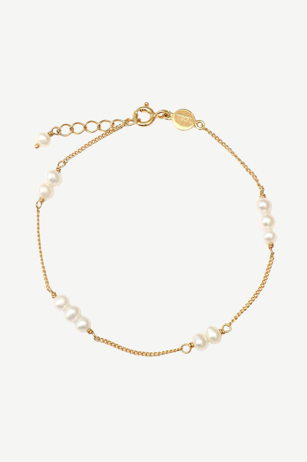 Organic Pearl Armband - Goud