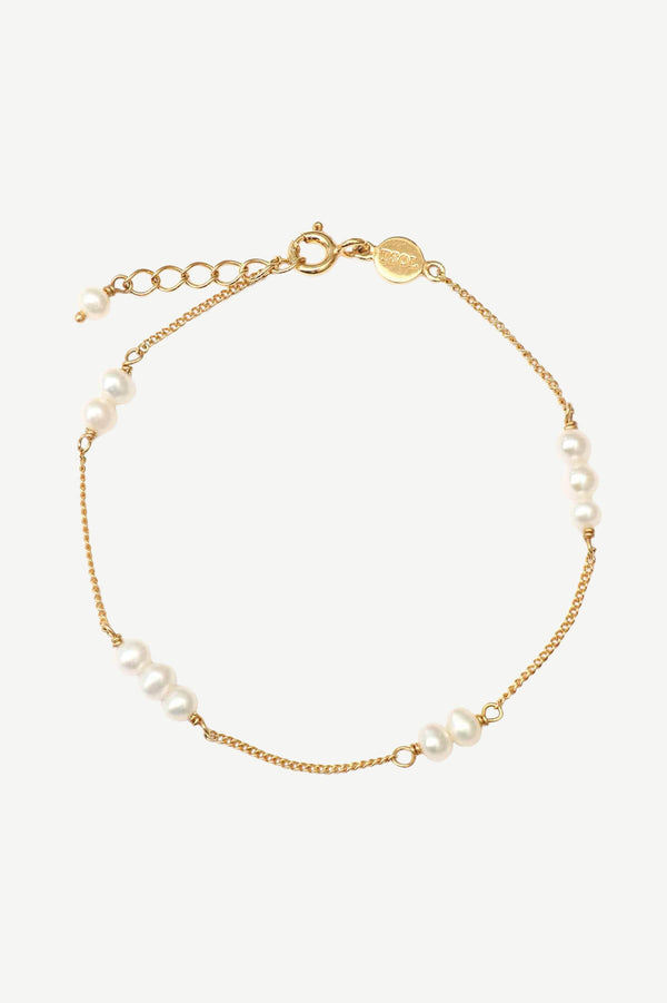Organic Pearl Bracelet - Gold