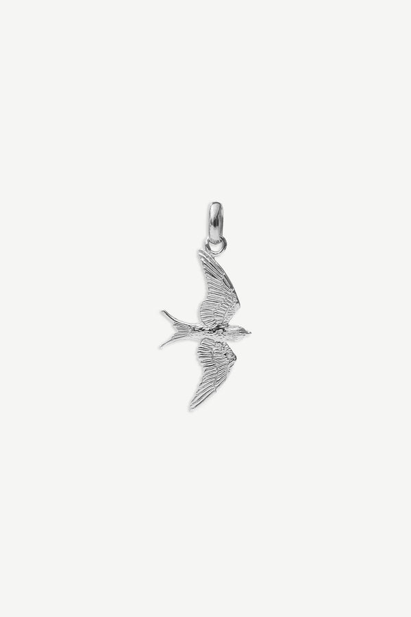 Lovebird Charm - Silver