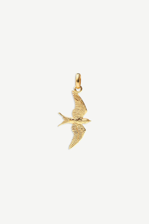 Lovebird Charm - Gold