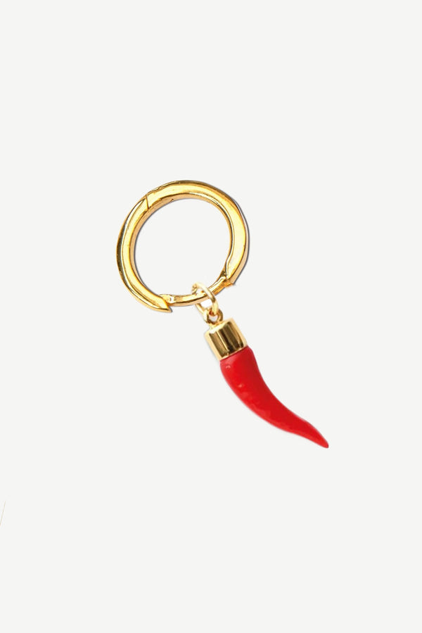 Spicy Chili Hoop Earring - Gold