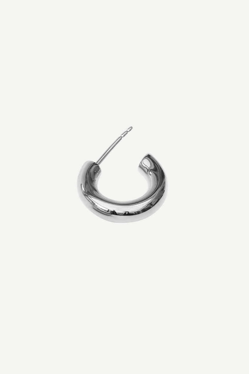 Chunky Hoop Earring - Silver