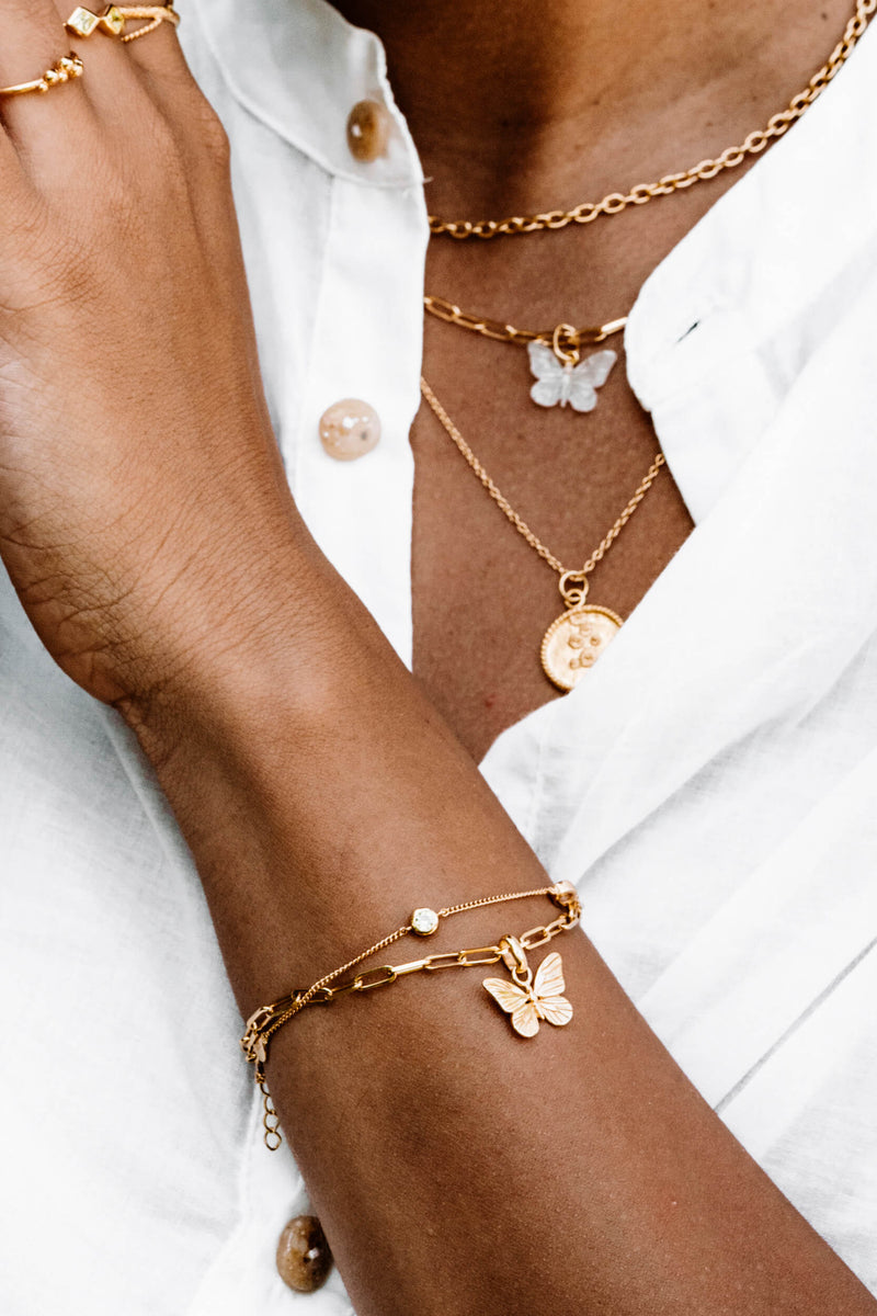 Dew Drops Amazon Armband - Zilver