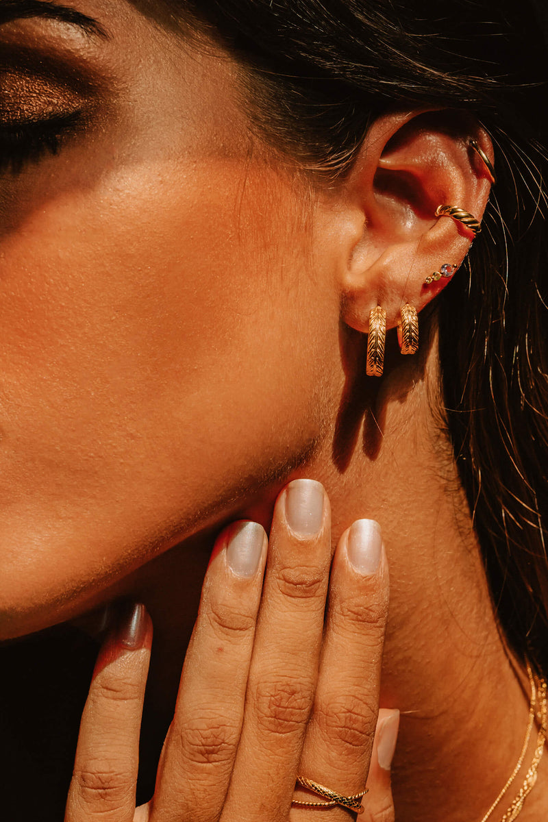Liana Hoop Earring 16 mm - Silver