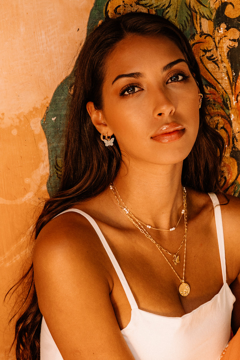 Organic Pearl Ketting - Zilver