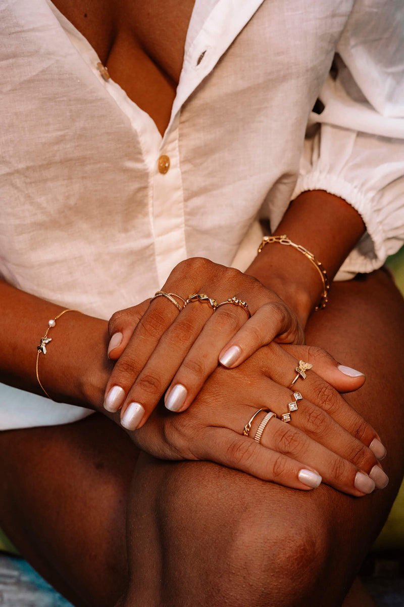 Dew Drops Ring - Goud