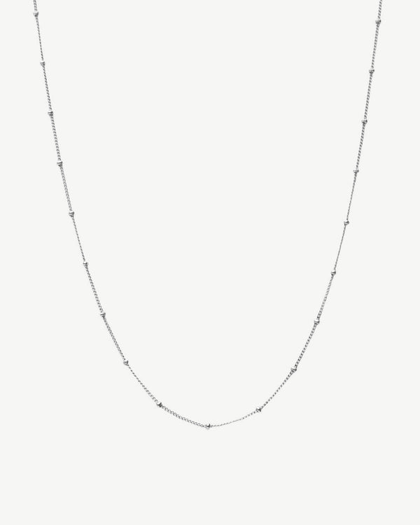 Dot Base Chain Ketting 45 cm - Silver