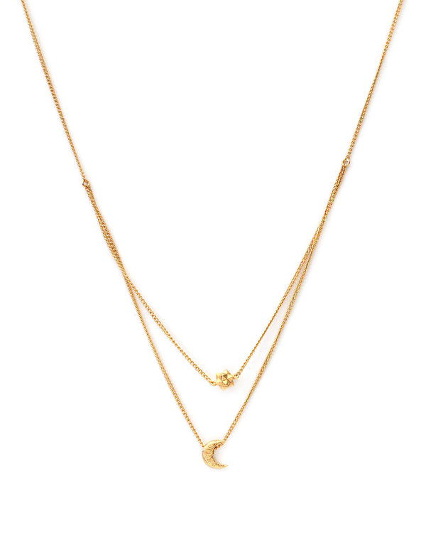 Double Galaxy Chain Ketting - Goud