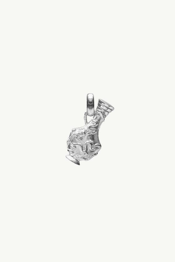 Dragon Jar Charm - Silver