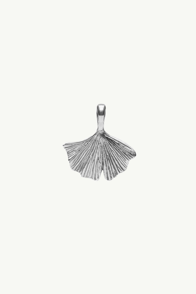 Ginko Leaf Charm - Silver