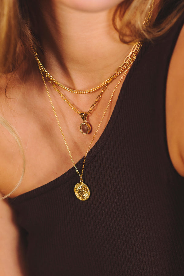 Curb Ketting - Goud