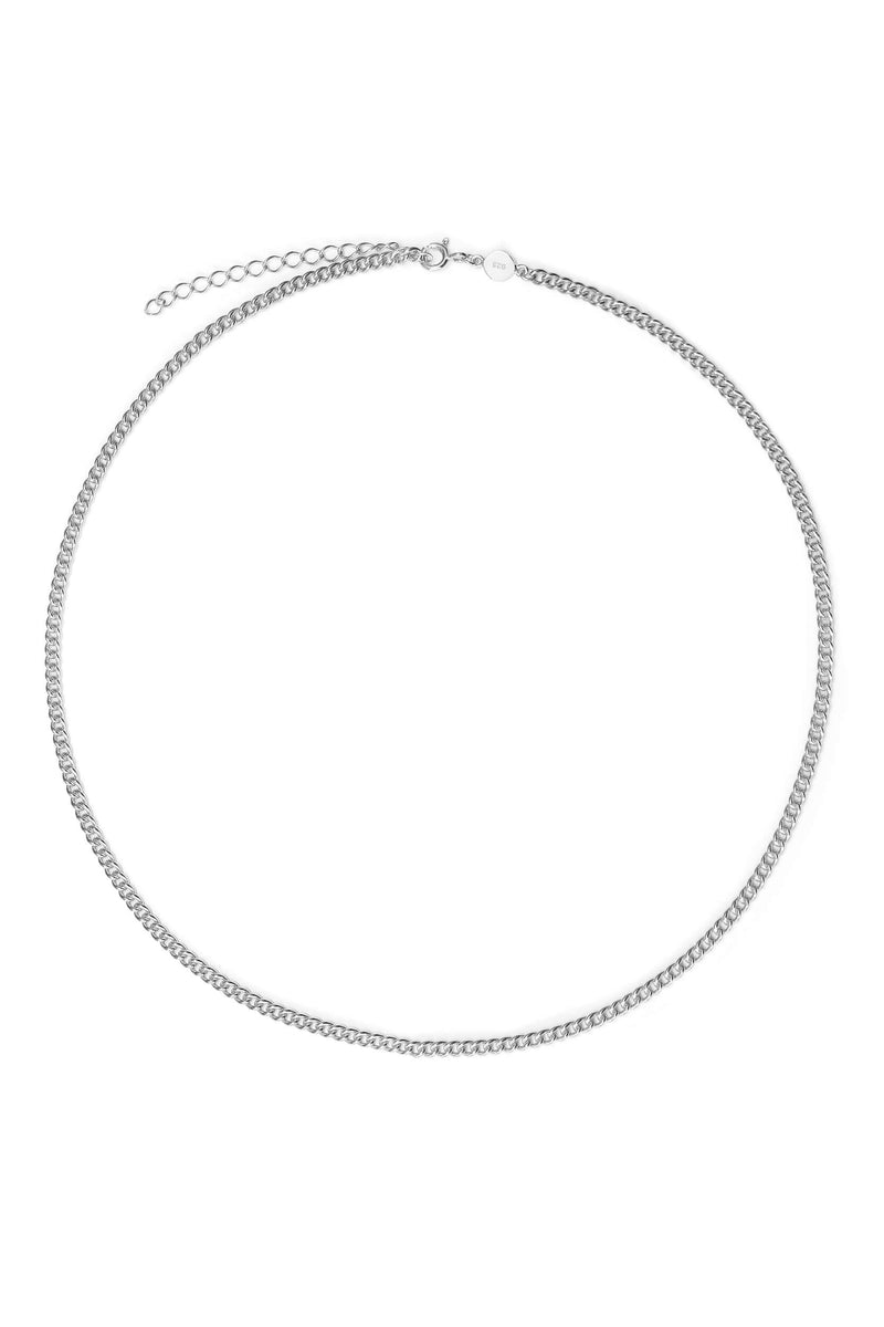 ketting-curb-chain-zilver
