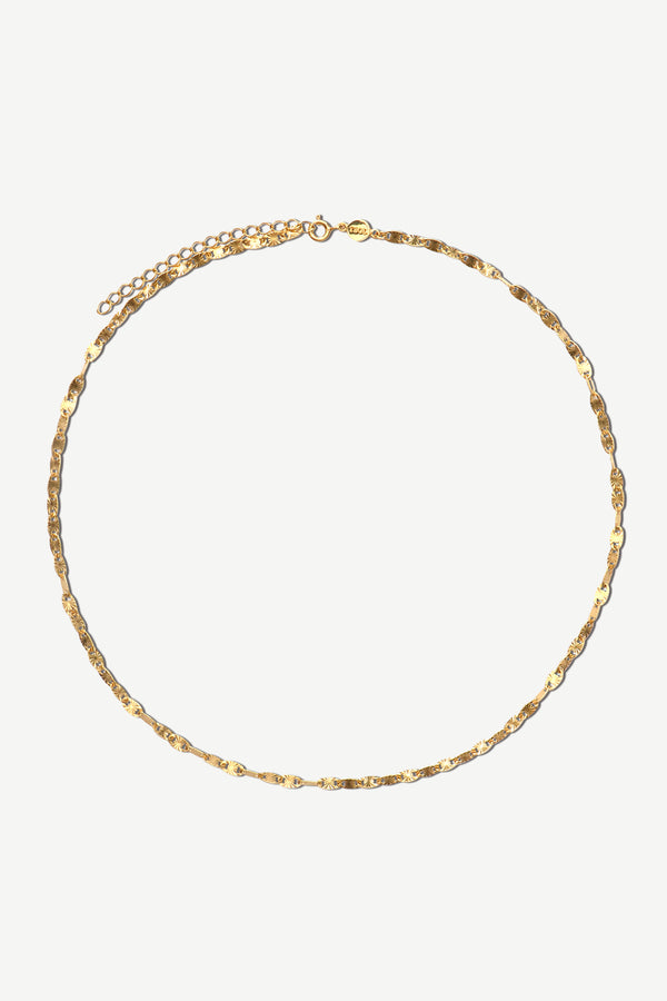 Fan Chain Necklace - Gold