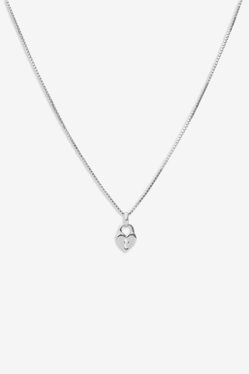 Love Lock Necklace - Silver
